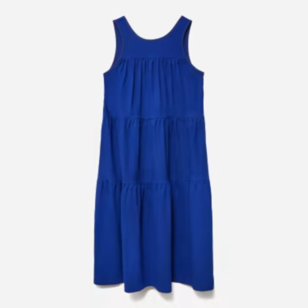 Everlane The Weekend Tiered Dress XS Midnight blue
